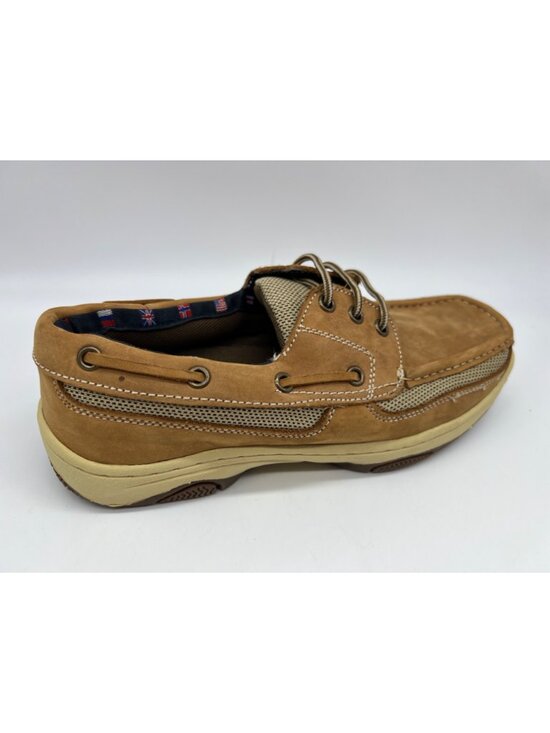Reel Legends Catamaran Leather Slip-On Men Boat Shoes Size 9.5M